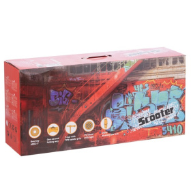 Самокат трехколесный Slider, колеса светящиеся, руль складной