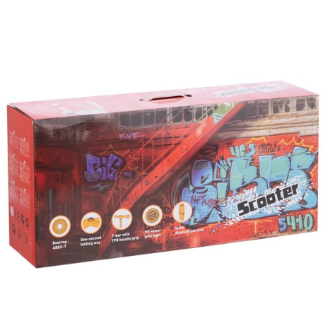 Самокат трехколесный Slider, колеса светящиеся, руль складной