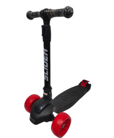 Самокат трехколесный Slider, колеса светящиеся, руль складной