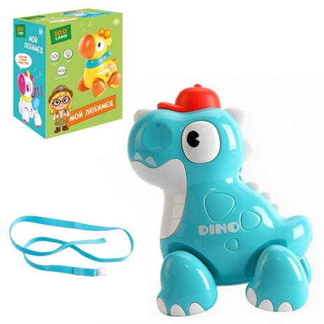 Игрушка Zooland "Динозаврик", световые и звуковые эффекты, движение Игрушка Zooland "Динозаврик", световые и звуковые эффекты, движение