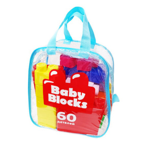 Конструктор пластиковый "Baby Blocks" 60 дет (сумка)