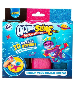 Aqua Slime: набор для изготовления фигурок из цветного геля, розовый синий Aqua Slime: набор для изготовления фигурок из цветного геля, розовый синий