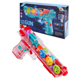 Пистолет с шестеренками (микс,свет,бат.3шт.АА не в компл.,в коробке)