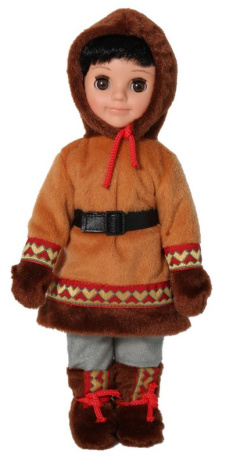 Кукла Весна "Мальчик в костюме народов Севера" 30 см