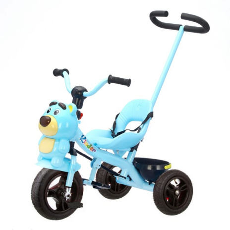 Велосипед 3-х колесный с ручкой управления, надувные колеса 8 и 10 дюймов