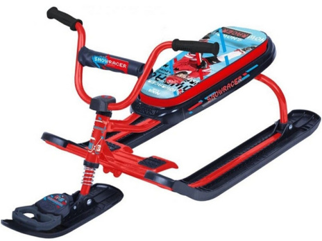 Снегокат "Ника джамп. Nika kids hockey", красный каркас Снегокат "Ника джамп. Nika kids hockey", красный каркас