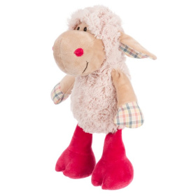 Овечка нежно-розовая, 20 см