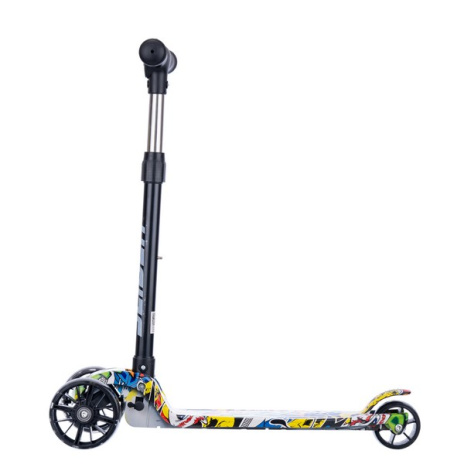 Самокат трехколесный Slider, колеса светящиеся