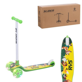 Самокат трехколесный Slider, колеса светящиеся