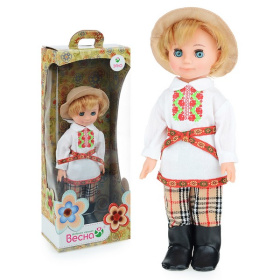 Кукла Весна "Мальчик в белорусском костюме", высота 30 см