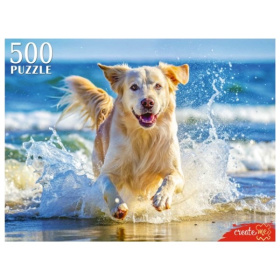 Пазлы 500 элементов. ЩЕНОК НА МОРЕ