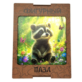 Пазл фигурный «Енот»