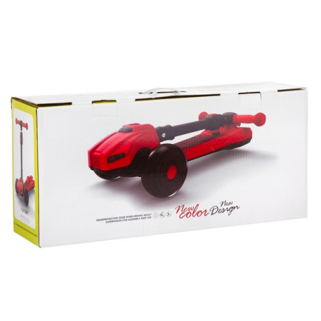 Самокат четырехколесный складной с паром