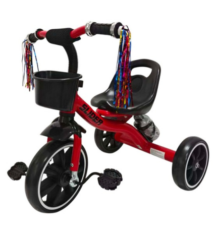 Велосипед трехколесный Slider колеса EVA 10 и 8", корзинка, бутылочка