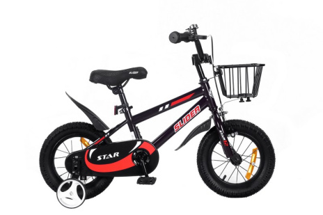 Велосипед двухколесный "Slider Star 12"  с дополнительными колесами