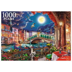 Пазлы. 1000 элементов. ВЕЧЕРНЕЕ КАФЕ В ВЕНЕЦИИ