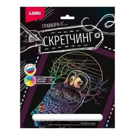 Скретчинг 18*24см Животные "Сова"