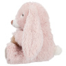 Заяц нежно-розовый с сердцем, 25 см