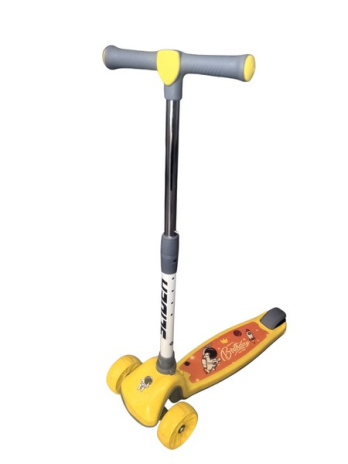 Самокат трехколесный Slider, колеса светящиеся, руль складной