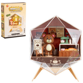 Набор «Кондитерская» медвежонок, посуда, продукты, мебель, свет, размер: 17*6,7*25 см