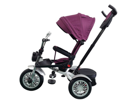 Велосипед трехколесный SLIDER, надувные колёса 12 и 10", фара, корзинка, сумочка Велосипед трехколесный SLIDER, надувные колёса 12 и 10", фара, корзинка, сумочка