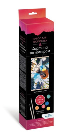 Картина для раскрашивания по номерам. ПАННО. Аниме. Дождливый день. 30x50 см.