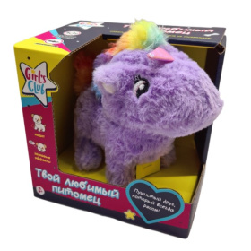 Игрушка мягкая "Единорожка" Girl's club, ходит, звуковые эффекты