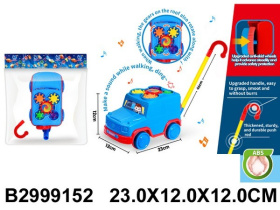 Каталка на палочке "Машинка", звуковые эффекты, шестерёнки