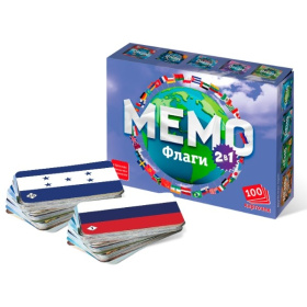 Мемо 2 в 1 "Флаги" (100 карточек)