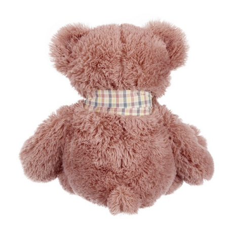 Мишка розовый с бантиком, 22 см
