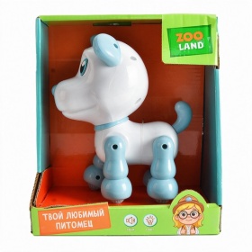 Игрушка Zooland "Собачка", световые эффекты, повторюшка, двигается вперед/назад