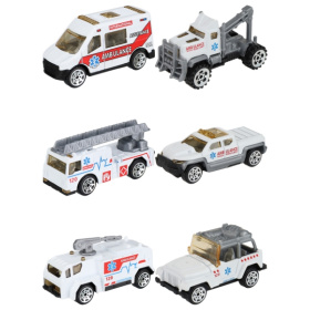 Набор машинок "Спецтехника.Скорая помощь" (металл, 3шт., 2 вида микс, в/к