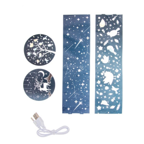 Ночник-светильник "Шар" с функцией проектора, размер: 11*11*17 см, 2 цвета в ассортименте