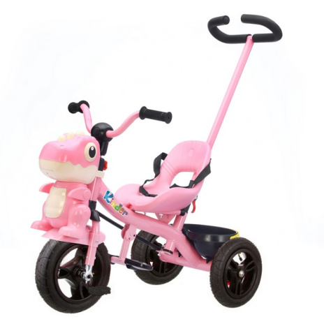 Велосипед 3-х колесный с ручкой управления, надувные колеса 8 и 10 дюймов