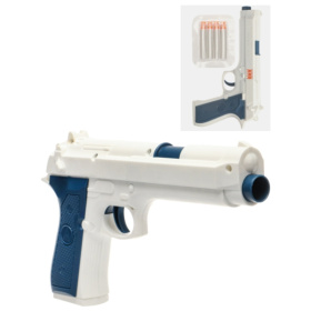 Пистолет  "Точное попадание" (8 пуль мягких, в пакете) (31x4,5х23 cм)