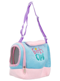 Собачка "Girl's Club" мягконабивная в сумочке-переноске