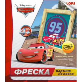 Фреска. Картина из песка. Disney "Маккуин"