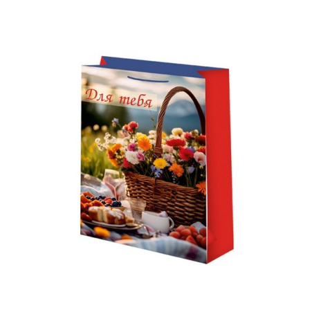 Пакет подарочный 41-56 лам.матовый (уп. по 6 шт.) Женский Микрос, в/п 41*0,4*56 см