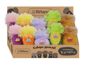 Игрушка мягконабивная ТМ "Relana" Сказочное существо Ерошкин Овощ, 13 см  (кратность продажи 10), в/к 13*10*6 см