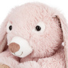 Заяц нежно-розовый с сердцем, 15 см