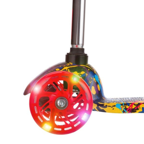 Самокат трехколесный, колеса PU со светом