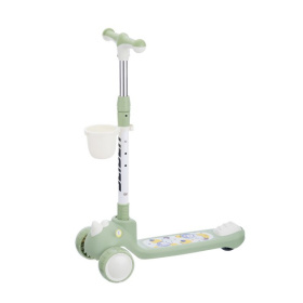 Самокат трехколесный Slider, колеса светящиеся, руль складной