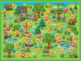 Игра-ходилка настольная "Уроки Эколят", в/к