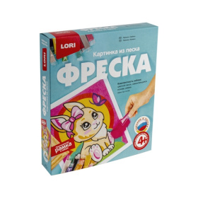 Фреска. Картина из песка "Зайка"
