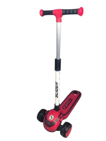 Самокат трехколесный Slider, колеса светящиеся, руль складной