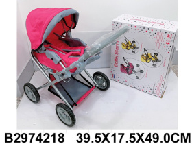 Коляска для кукол, прогулочная, (металлическая)