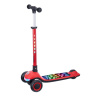 Самокат трехколесный Slider, светящиеся полиуретановые колёса и платформа, руль складной