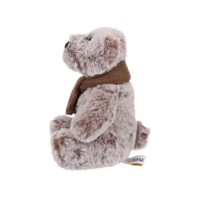 Мишка в коричневом шарфике, 18 см