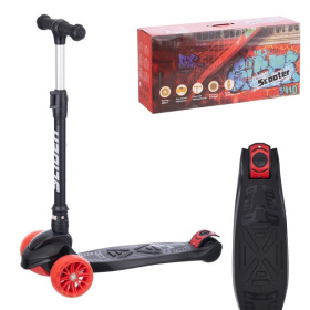 Самокат трехколесный Slider, колеса светящиеся, руль складной Самокат трехколесный Slider, колеса светящиеся, руль складной