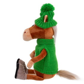 Игрушка мягконабивная ТМ "Relana" Конь в шапочке и свитере Филипп, 25 см